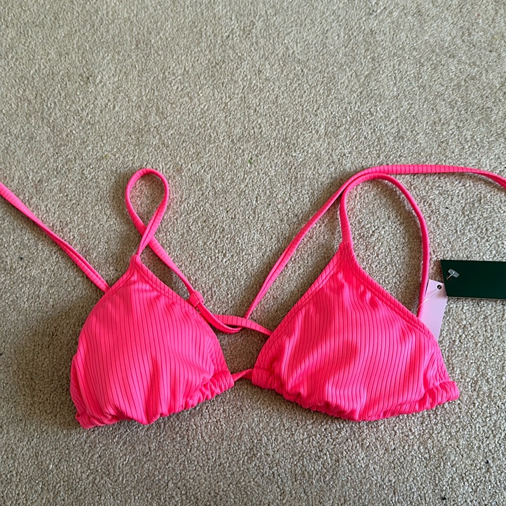 Womens hot pink bikini top